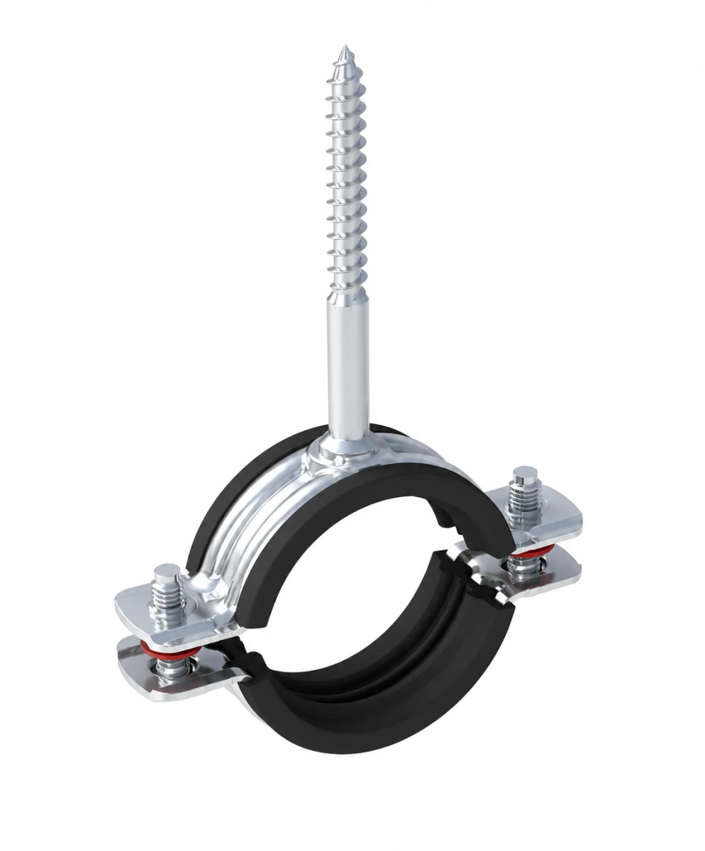 NORM Kısa Trifonlu Boru Kelepçesi (Dar Alan Tesisat Kelepçesi) - Elektro Galvaniz (1/4" - 4")