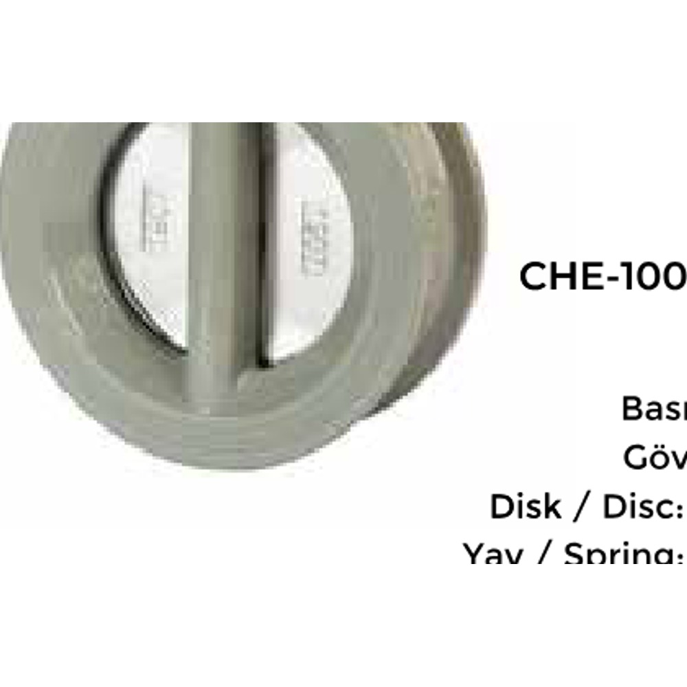 CHE-1005 Çift Klapeli Disk Çek Vana